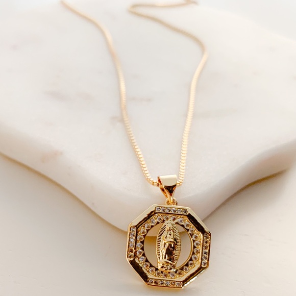 Virgin Mary Necklace | 14k Gold Filled - Picture 4 of 6